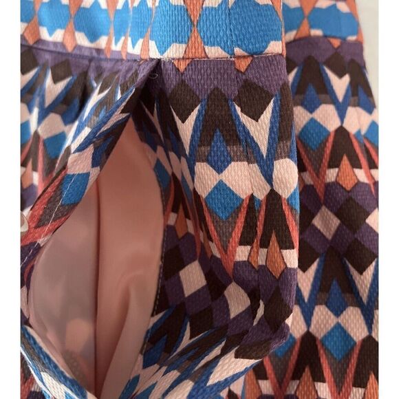 J. CREW Pencil Skirt A-line Gemstone Geometric Print Mini 8 - Picture 4 of 9